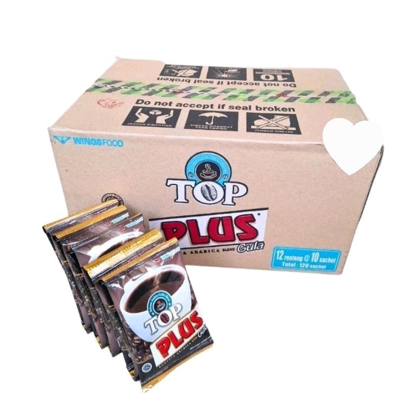

TOP KOPI PLUS GULA 1 DUS ISI 120 SACHET