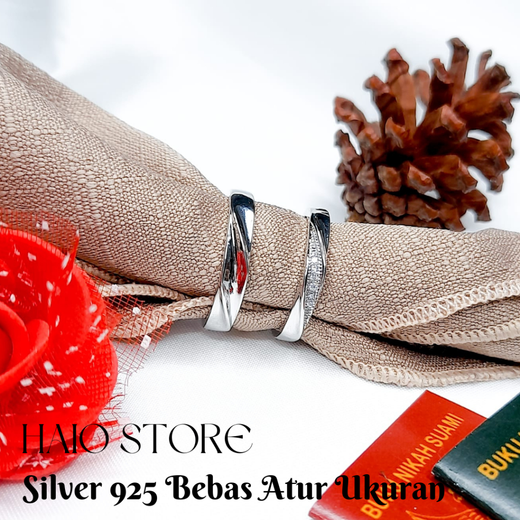 CINCIN COUPLE / CINCIN PASANGAN / CINCIN LAMARAN / CINCIN PERNIKAHAN / CINCIN TUNANGAN / CINCIN SILV