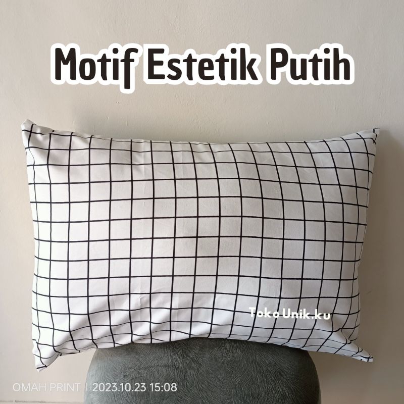 Sarung Bantal Estetik Murah / Sarban putih / sarung bantal murah / sarung bantal kotak putih