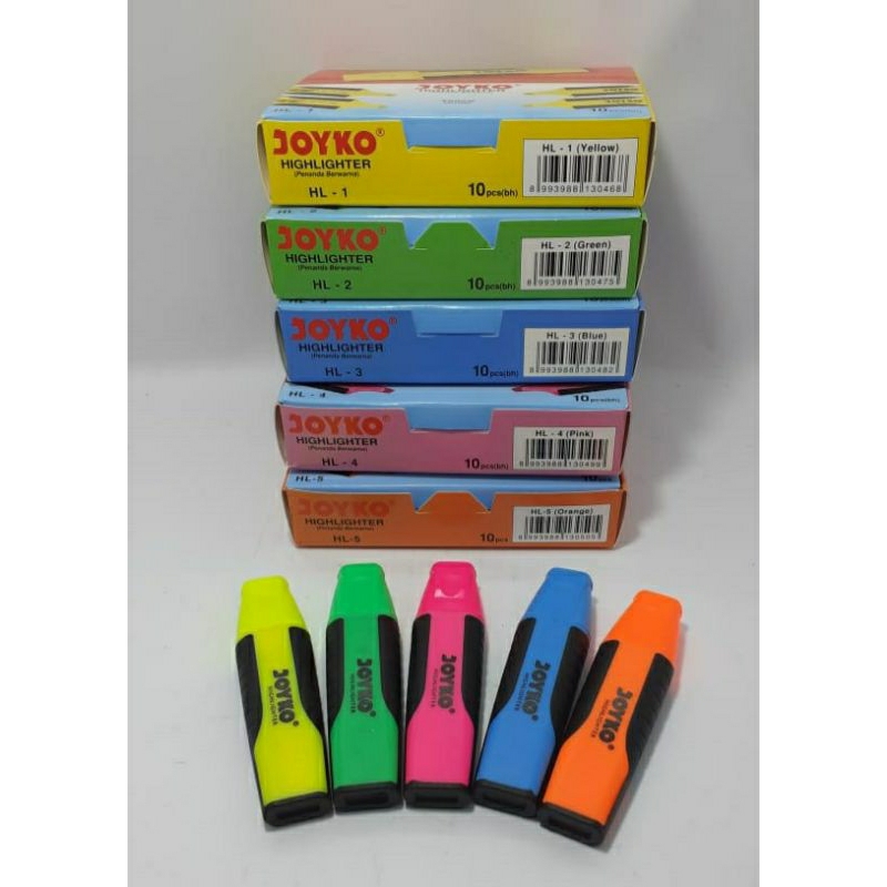 

Text Liner/ Highlighter/ Penanda Text berwarna Joyko HL-5