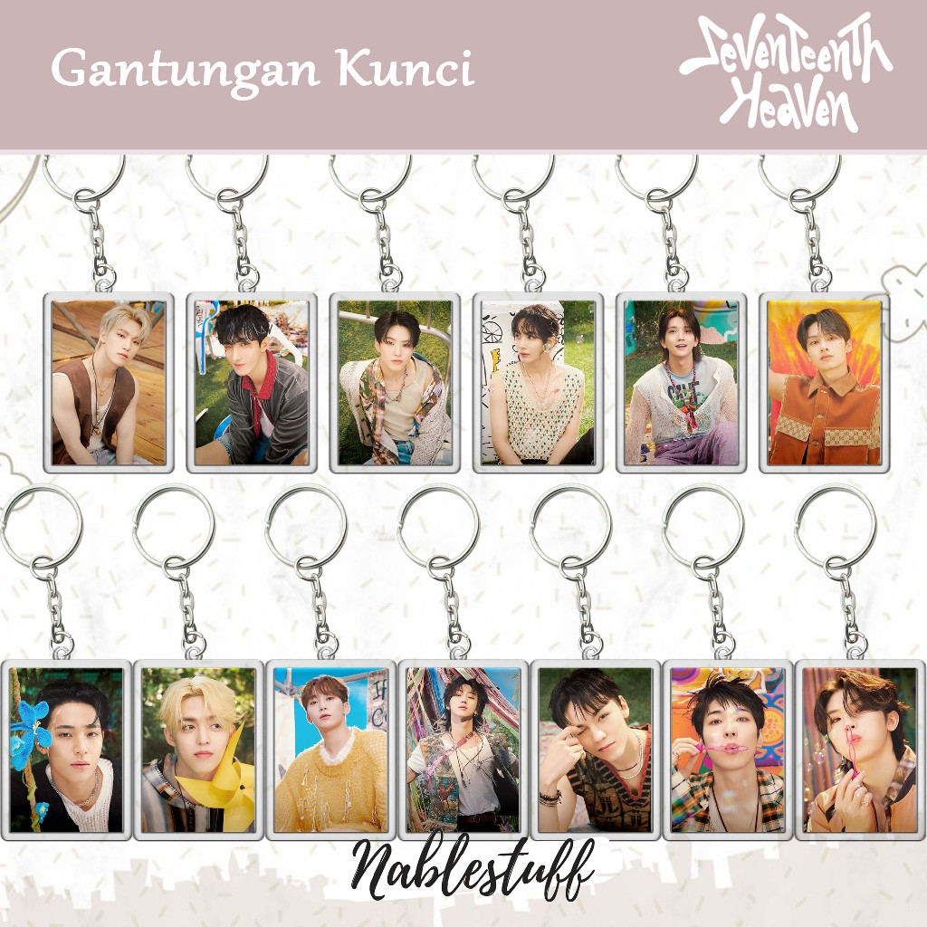 Gantungan Kunci Ganci Seventeen Seventeenth Heaven PM 2:14 Ver //Gantungan Kunci Akrilik // Merchand