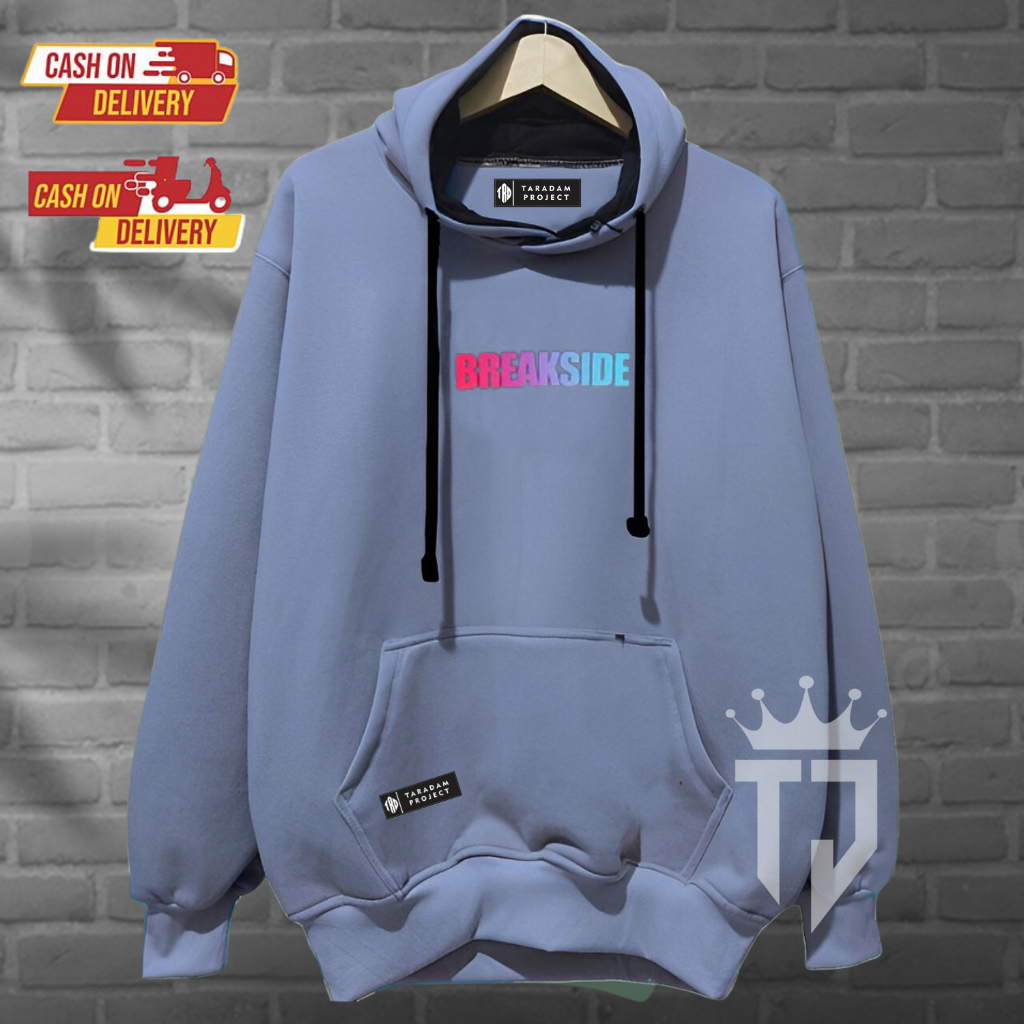 Jaket Pria Terlaris Kota Bandung Sablon BREAKSIDE Terkeren Hodie Switer Oversize Style Koreaan 2023 