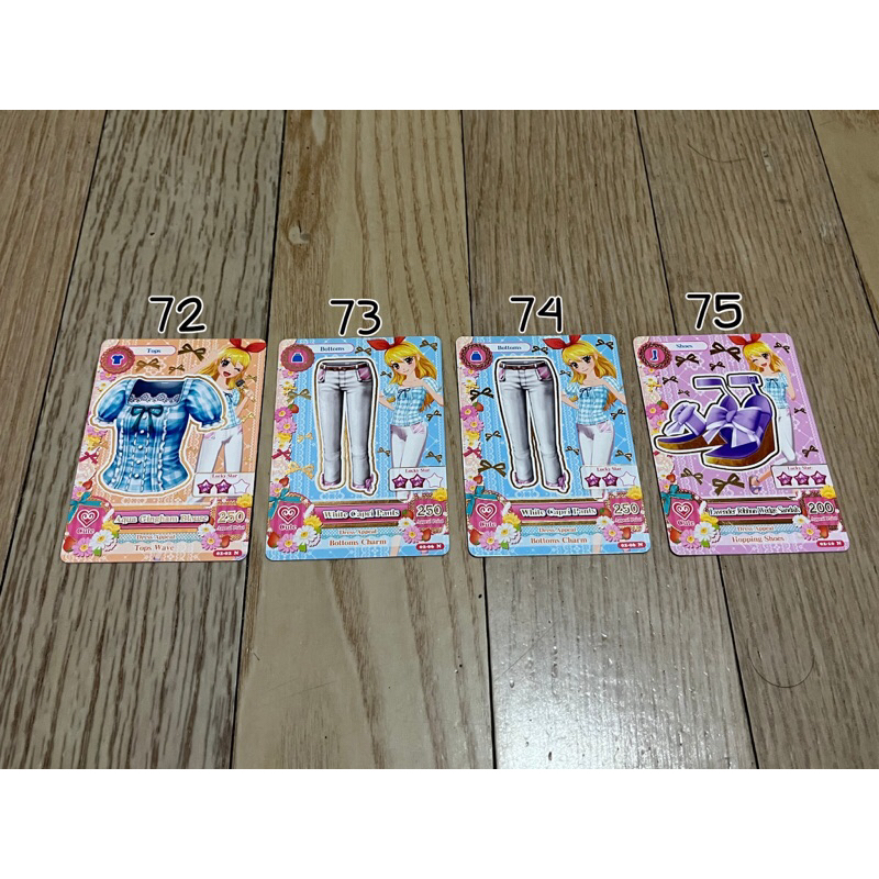 ORIGINAL AIKATSU CARD OUTFIT SET ICHIGO HOSHIMIYA (1)