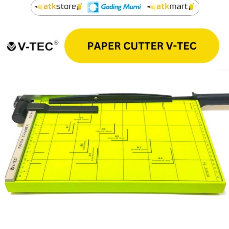 

V Tec Pisau Potong Kertas Besi A4 F4 A3 B4 II V-tec Paper Trimmer A4 F4 A3 B4