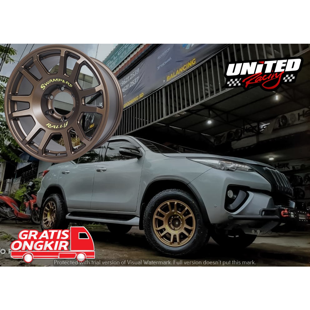 Velg Mobil Rally Look R18 HSR Swampers Ring 18 PCD 6x139,7 Bronze Pelek Pajero Dakkar