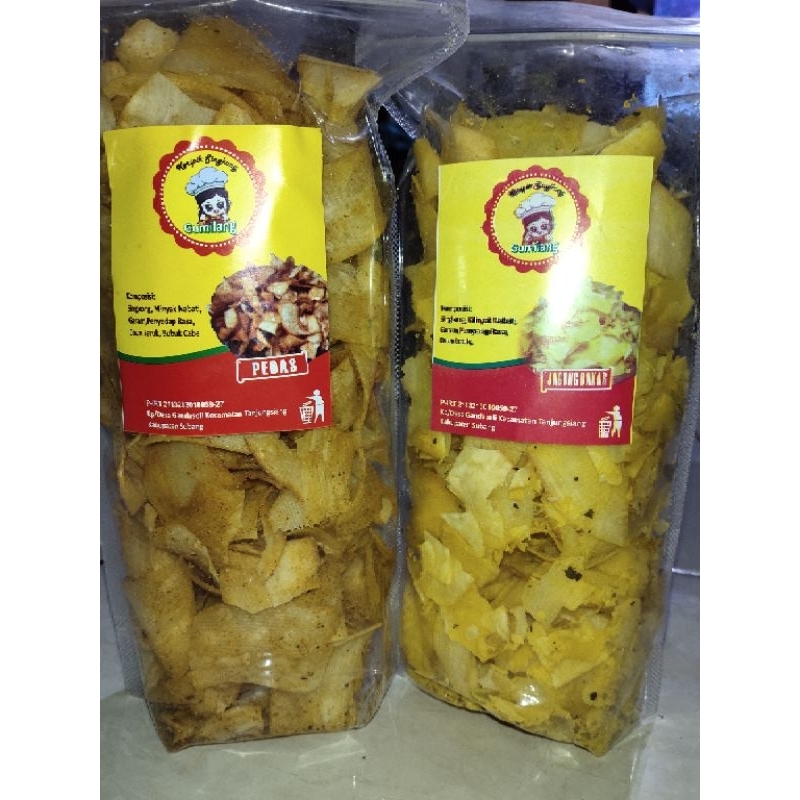 

Keripik Singkong aneka rasa 250 Gr |Cemilan|enak