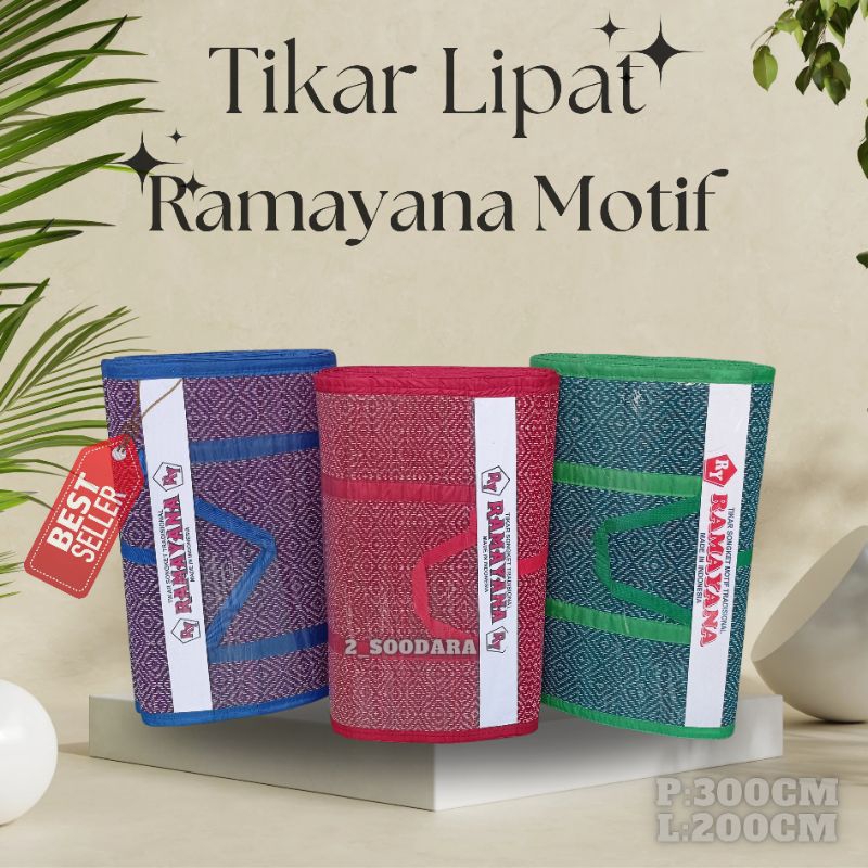 TIKAR LIPAT MENDONG / TIKAR RAMAYANA SONGKET UKURAN JUMBO