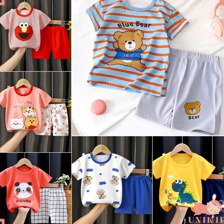 Grosir UNIKID COD BAJU BAYI LAKI LAKI BAJU BAYI PEREMPUAN STELAN BAYI STELAN ANAK IMPORT KOREA 0-4 T
