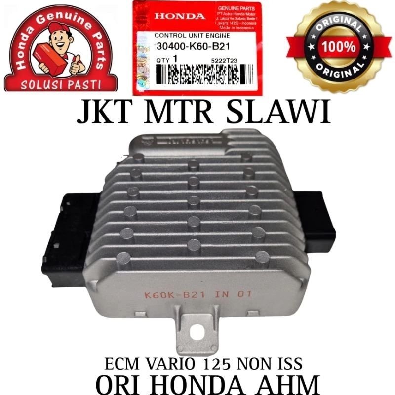 30400 K60 B21 Ecu atau ecm Vario 125 Led Non Iss Asli Ahm