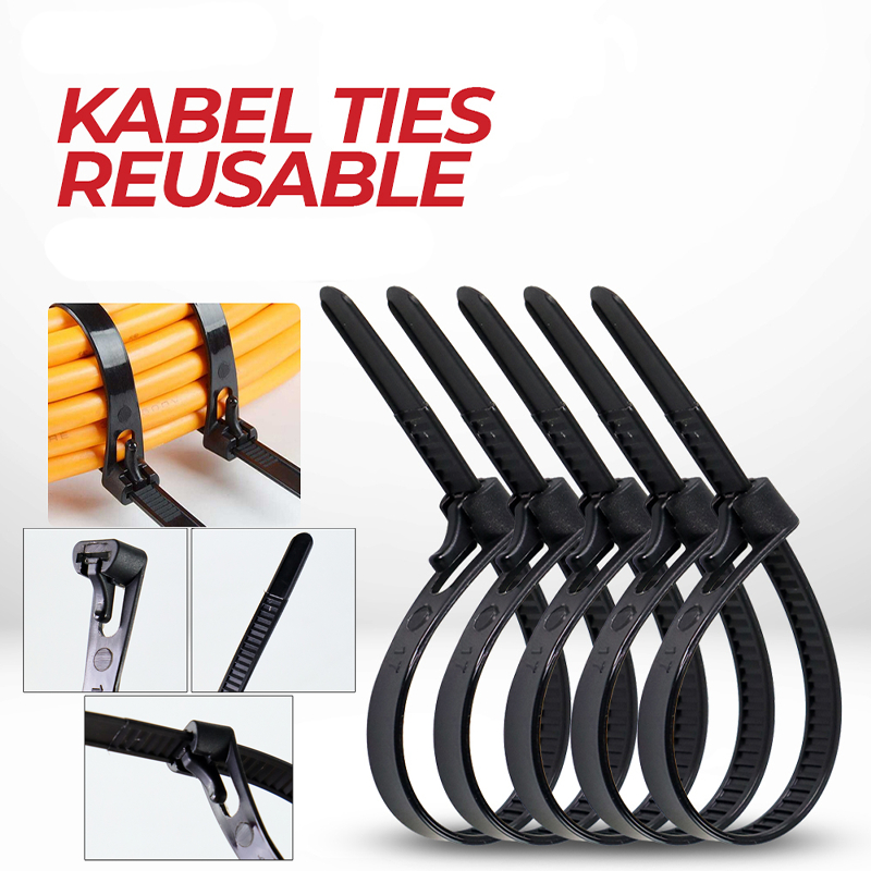 

KABEL TIES DAPAT DIGUNAKAN KEMBALI 100PCS PANJANG 20 CM 25 CM 30 CM 40 CM 45 CM SIAP KIRIM