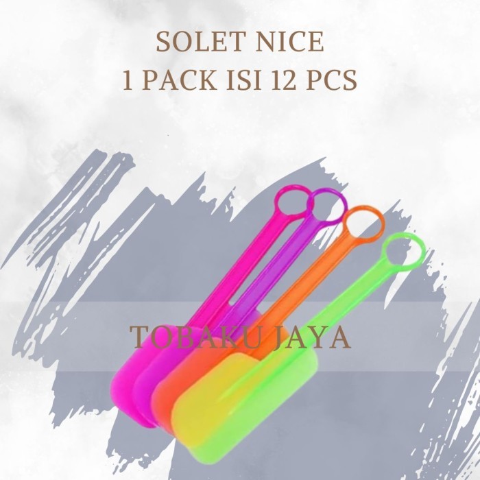 Solet / Spatula Plastik Nice Dengan Warna yang Beragam - Sovenir Solet Nice Lucu - Harga Perlusin (1