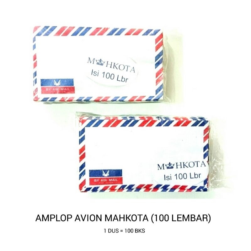 

Amplop Airmail Avion Mahkota