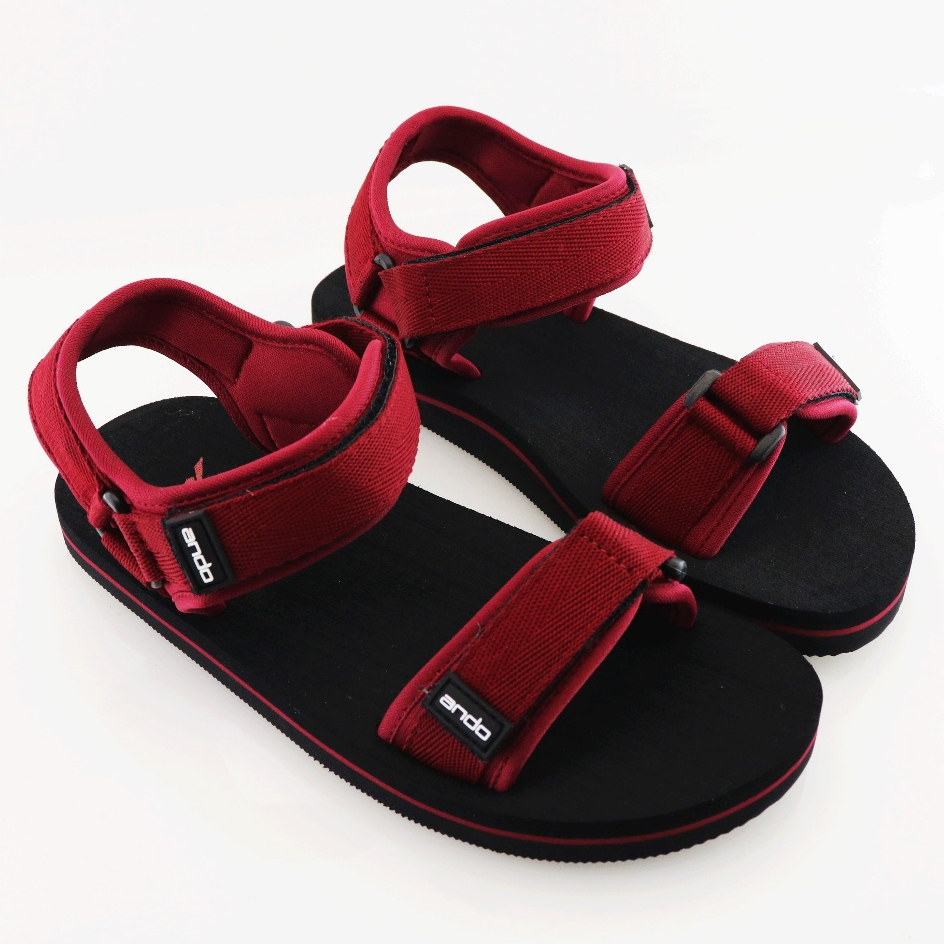 NEW Sandal Gunung Ando Hiking Merah - Sandal Anak Besar Ando Surabaya