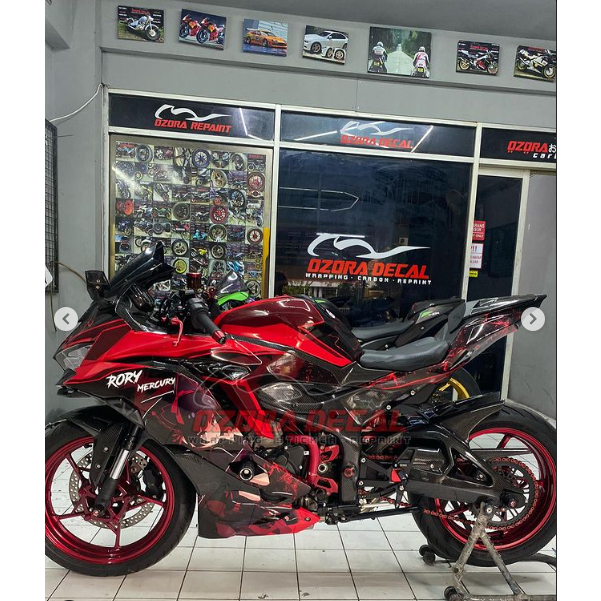 Stiker Decal Premium Motor Kawasaki ZX25R Anime Wibu Rory Mercury | Sticker Wrapping Full body