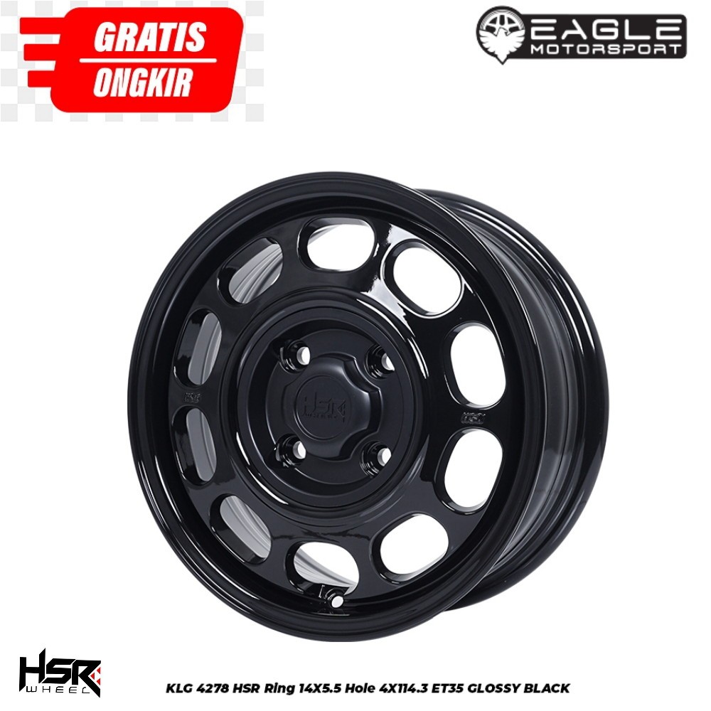 VELG RACING HSR R14 HSR KLG TAMPILAN CLASIC COCOK UNTUK MOBIL WULING CARRY KARIMUN DLL