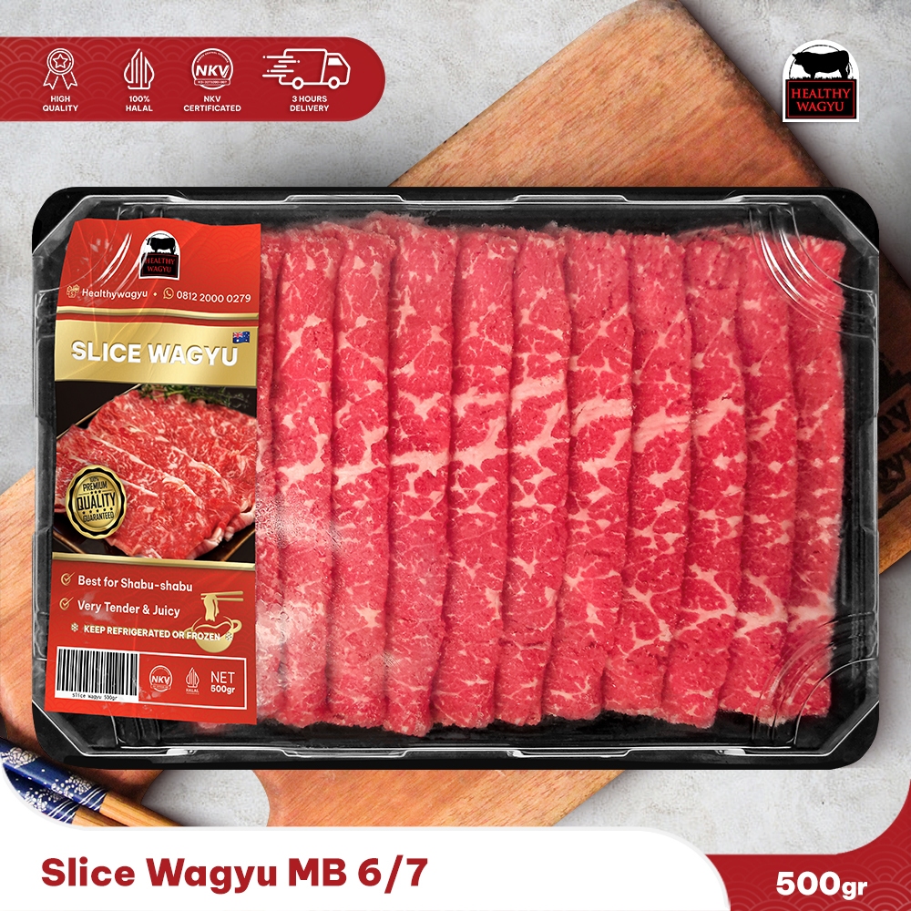 

Slice Wagyu Shabu Shabu Yakiniku Mb 6-8 500 Gram Healthy wagyu