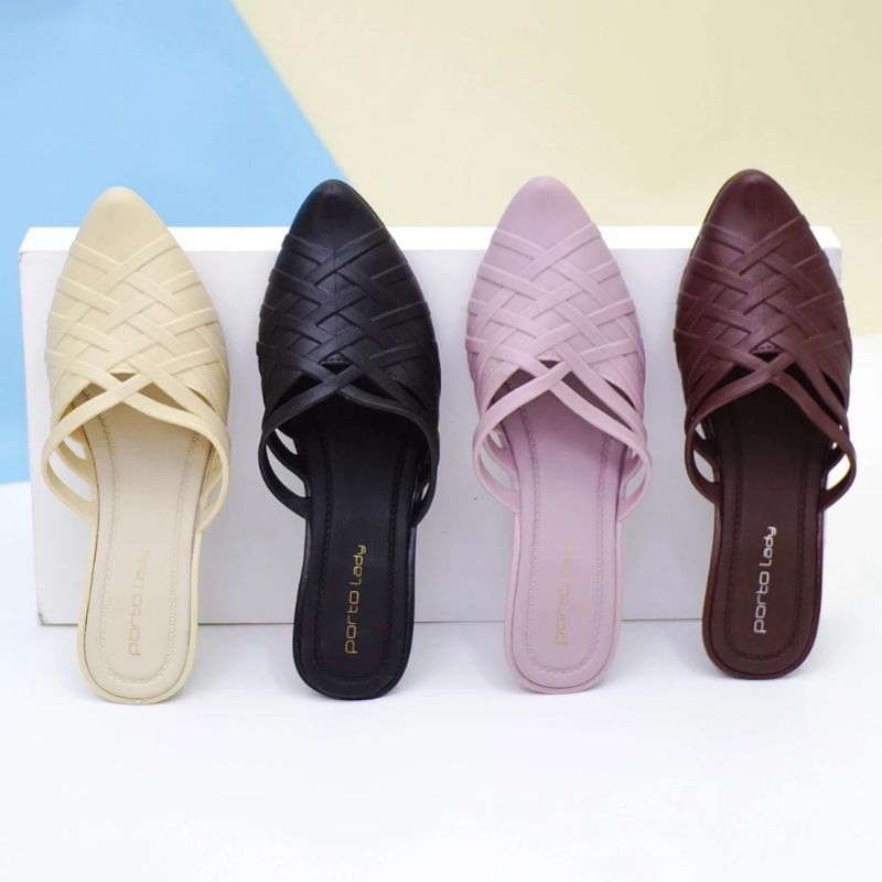 SNT - Porto Sepatu Wedges Wanita Formal Elegan Cantik dan Nyaman