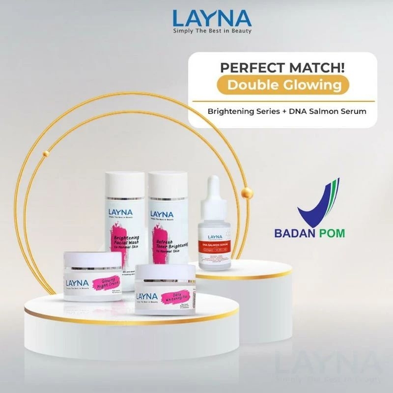 Layna Paket Brightening Mix Serum DNA Salmon | Layna Paket DNA Salmon Mix Serum DNA