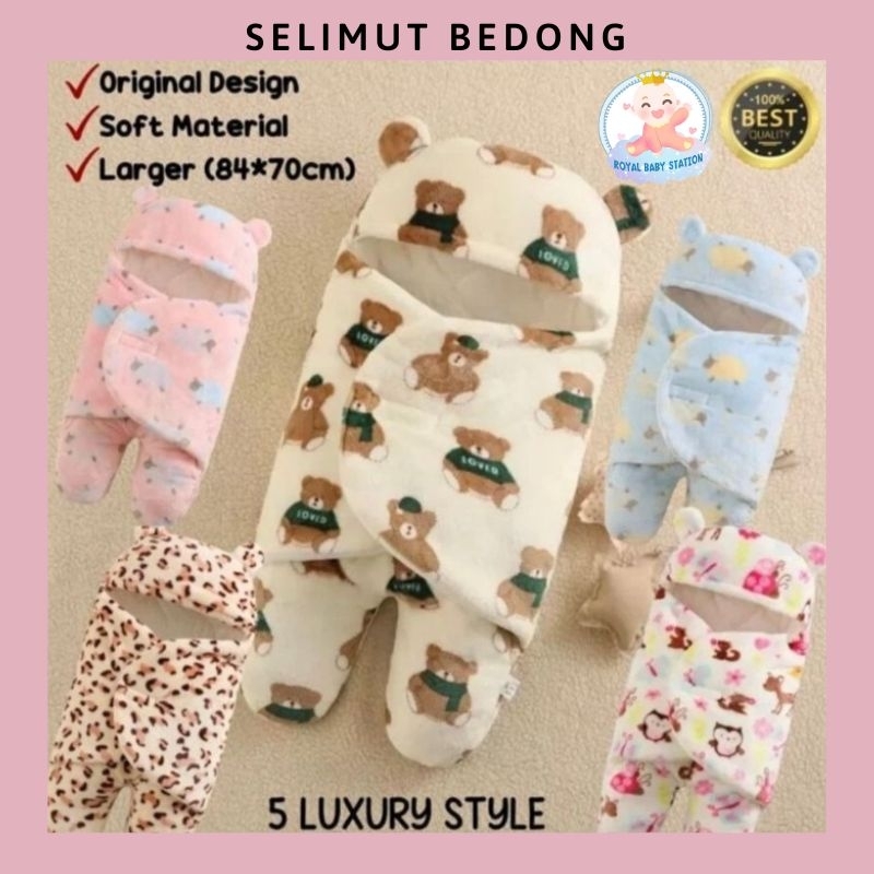 Premium Selimut Bedong Bayi Super Lembut Tebal Jumbo Karakter