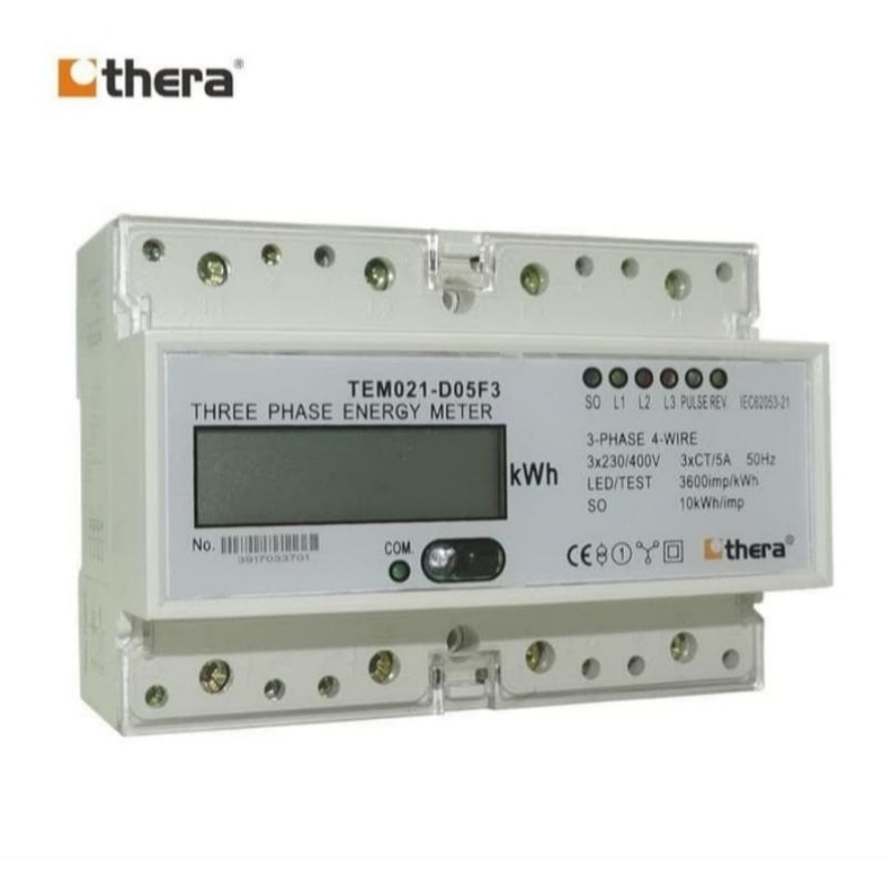 KWH Meter THERA 3Phase 4W CT/5A Digital 1Tariff Type : TEM021-D05F3