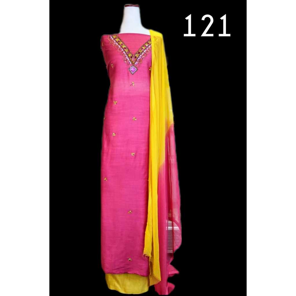 Kain sari India Meteran / kain sari india murah / Baju India Wanita / Setelan India - 121