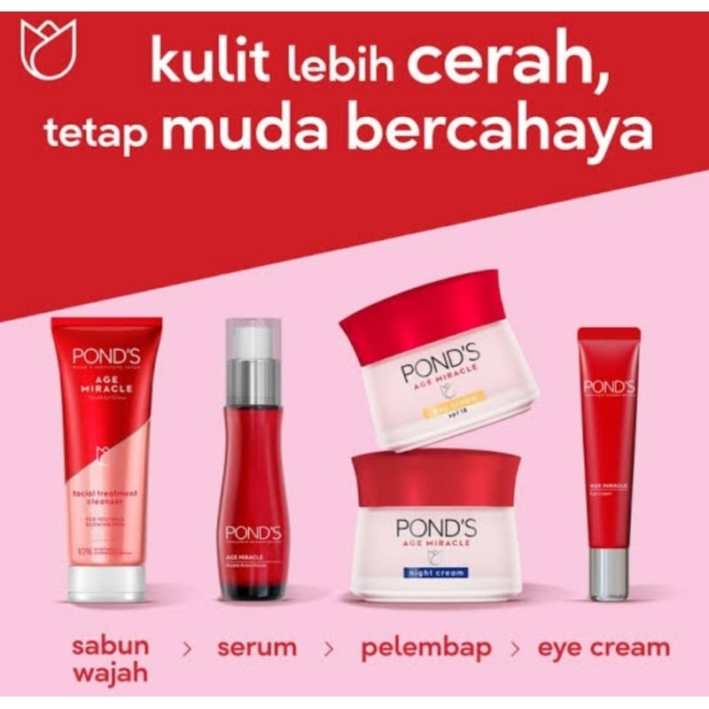 Ponds age miracle series | day cream | night cream | serum | facial foam