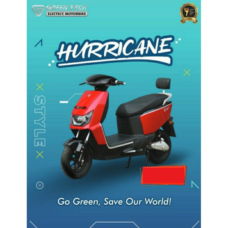 Motor listrik Greentech Tipe Hurricane potongan subsidi 7.000.000