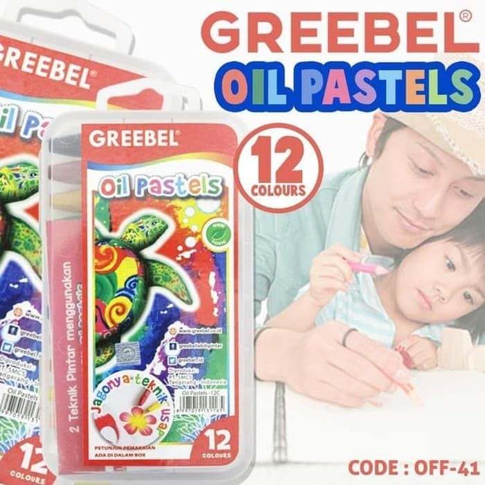 

CRAYON MEWARNAI 12 WARNA GREEBEL OIL PASTELS