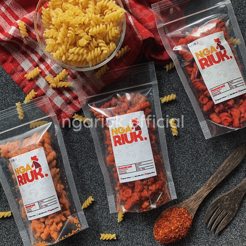 

Makaroni Spiral Kemasan 80 Gram || Makaroni pedas daun jeruk || Makaroni pedas balado || makaroni jagung bakar