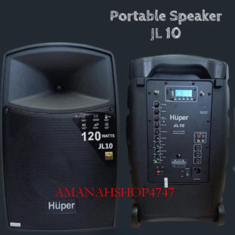 SPEAKER AKTIF PORTABLE  HUPER JL10 HUPER JL 10 JL-10 ORIGINAL