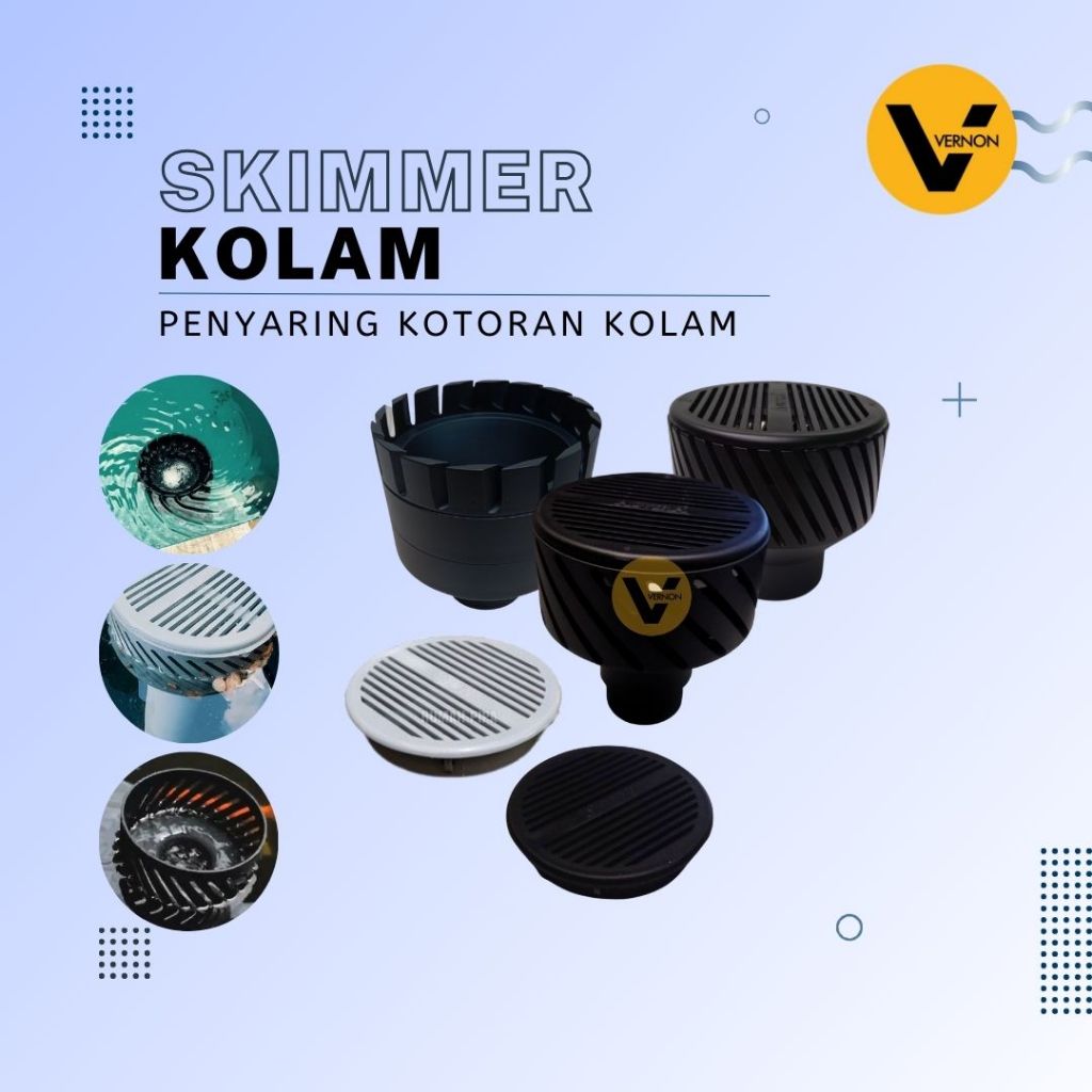 Skimmer Statis / Skimmer Putar Skimmer Kolam Koi 3 Inch