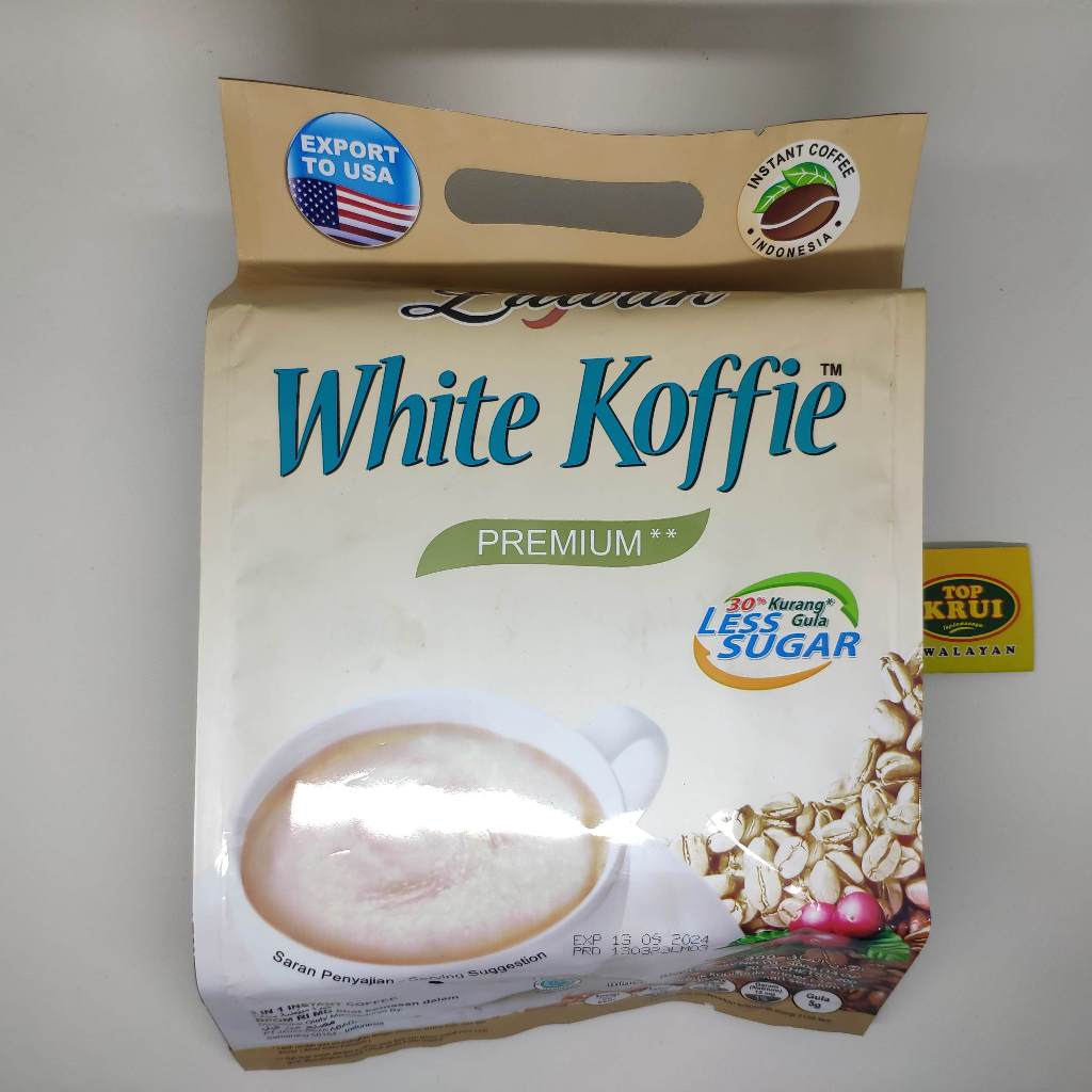 

Kopi Luwak White Koffie Less Sugar Bag 20x20gr