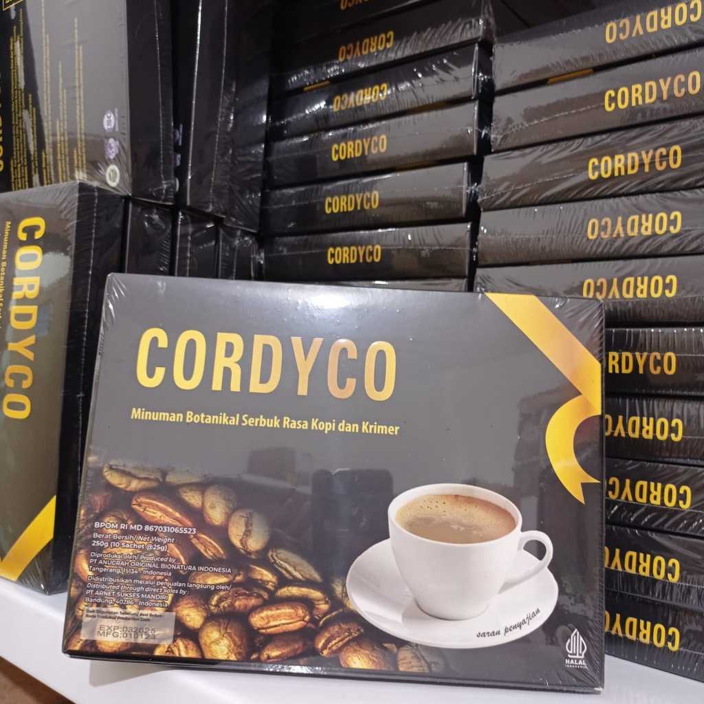 1 BOX CORDYCO COFFE ISI 10 SACHET HALAL ORIGINAL