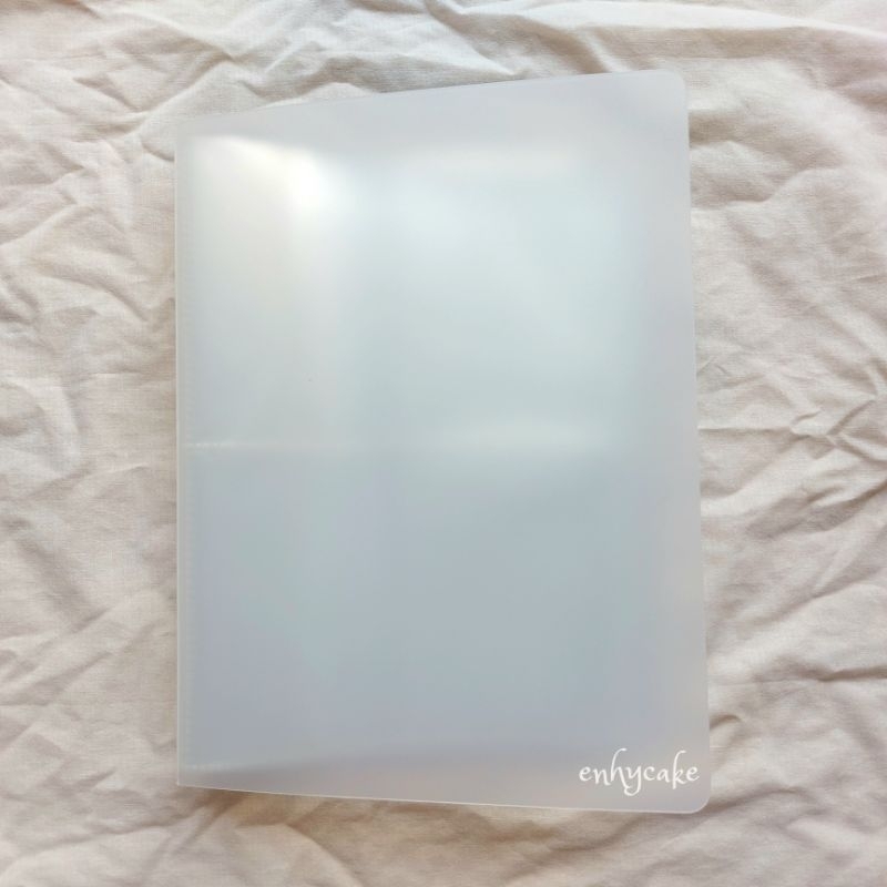 PRELOVED | Collect Book Transparent Bahan PP 4P MPC Photocard Pc KPOP Kolbuk Jumbo Double Sided Bind