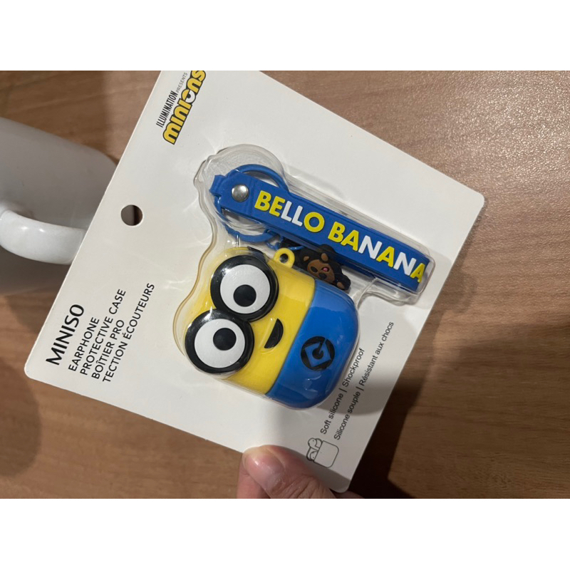 case airpods 1/2 minion dari miniso bangkok