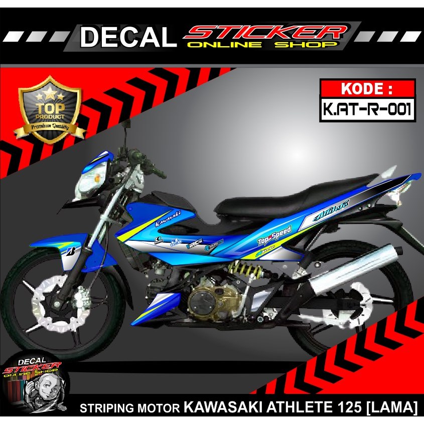 Stiker striping kawasaki athlete variasi terbaru