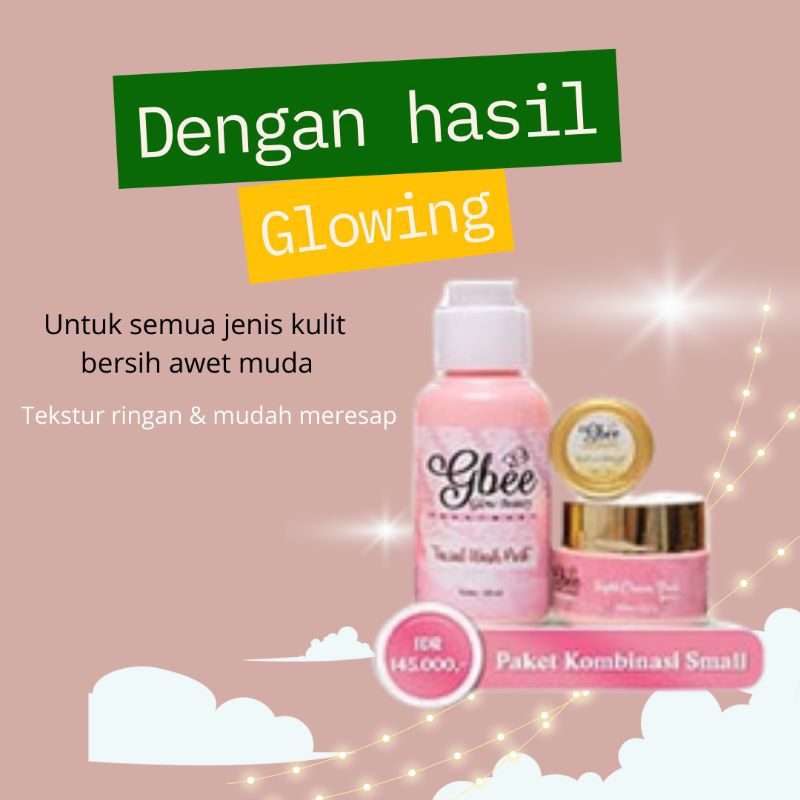 Paket Kinclong Small Perawatan Makeup Set Kecantikan Cream Pemutih Wajah Bpom  Ori Murah Gbee Beauty