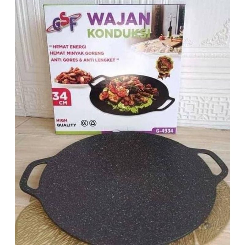 WAJAN KONDUKSI GSF G-4934 / WAJAN KONDUKSI 34CM GSF 4934 / WAJAN KONDUKSI ALAT PANGGANGAN BBQ