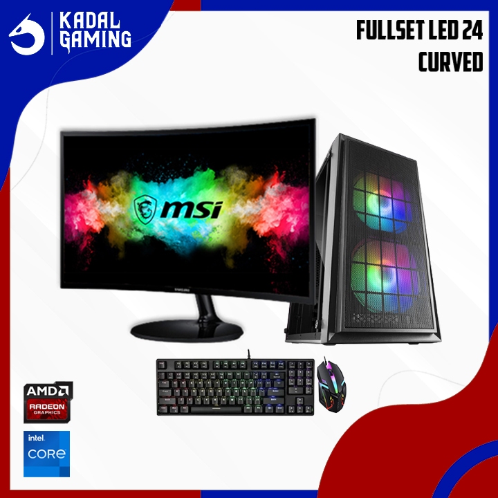 PC GAMING INTEL CORE I5 3470 VGA RADEON RX 570 16GB RAM FULLSET LIVESTREAMING RENDERING