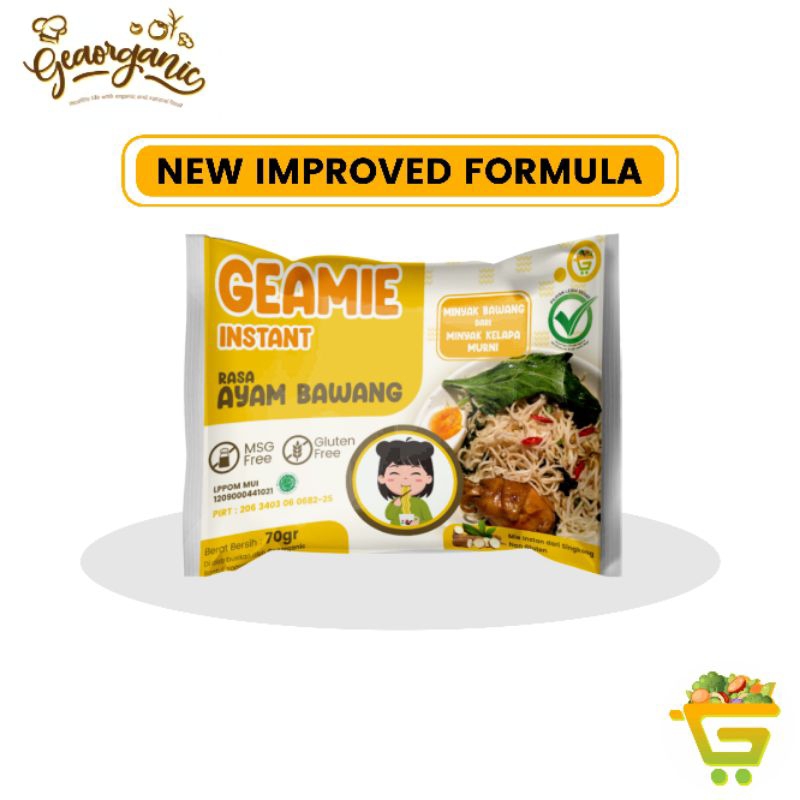 

Mie Instant GlutenFree & Non MSG Ayam Bawang Mie Sehat Geamie