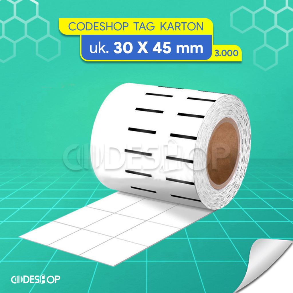 

Label Hangtag Bahan Karton ukuran 30x45 mm Harga Baju Kaos Kerudung