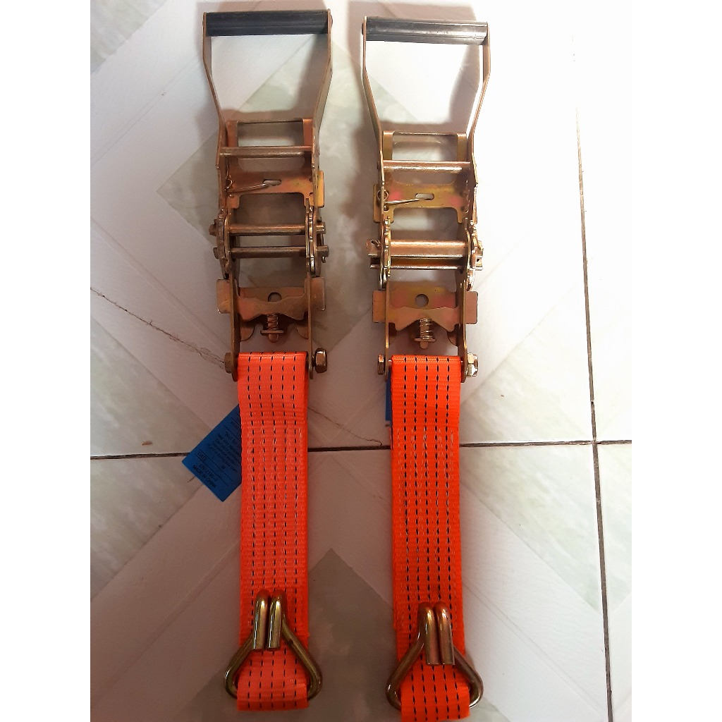 Kepala besi penarik trek belt rachet tie down tali krek 5 cm 2 ton
