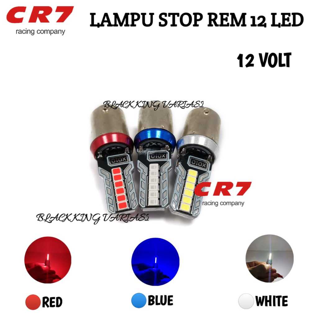 Lampu Stop Led Rem 12V Ac Dc Lampu Stop Rem Motor Mobil 12 Led Universal Lampu Led Rem Motor Lampu S