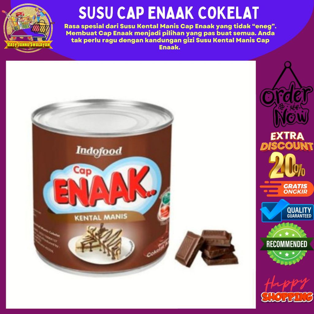 

Kental Manis Coklat Cap Enak - 370 Gram