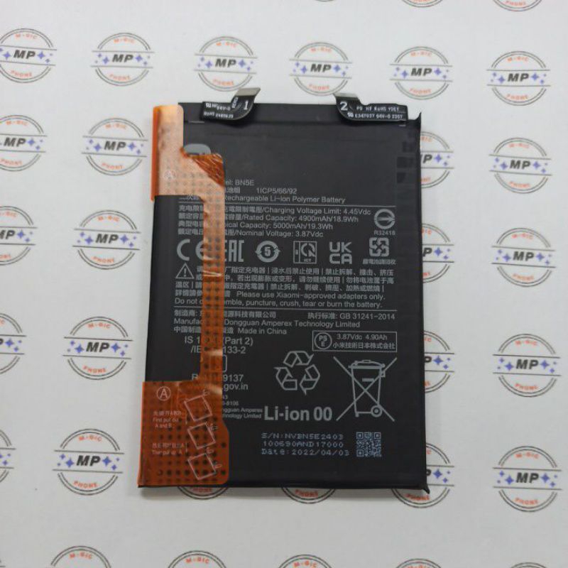 BATERAI XIAOMI REDMI NOTE 11 PRO 4G 5G BN5E ORIGINAL COPOTAN