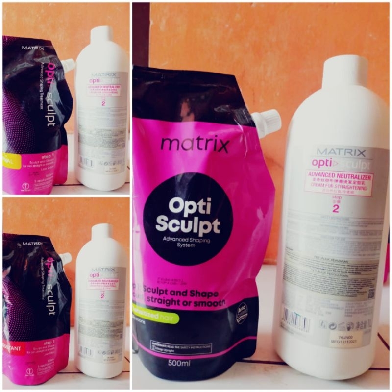 COD pelurus rambut matrix opti sculpt step 1 dan 2