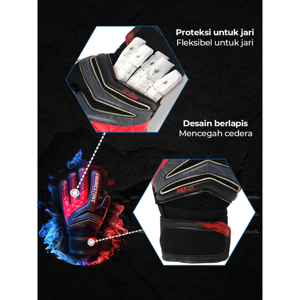 Sarung Tangan Kiper Bola - GoalKeeper Glove - Dewasa/Anak