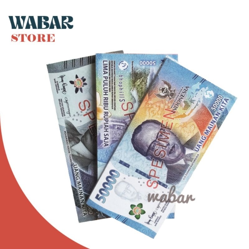 Uang mainan terbaru praktek sekolah