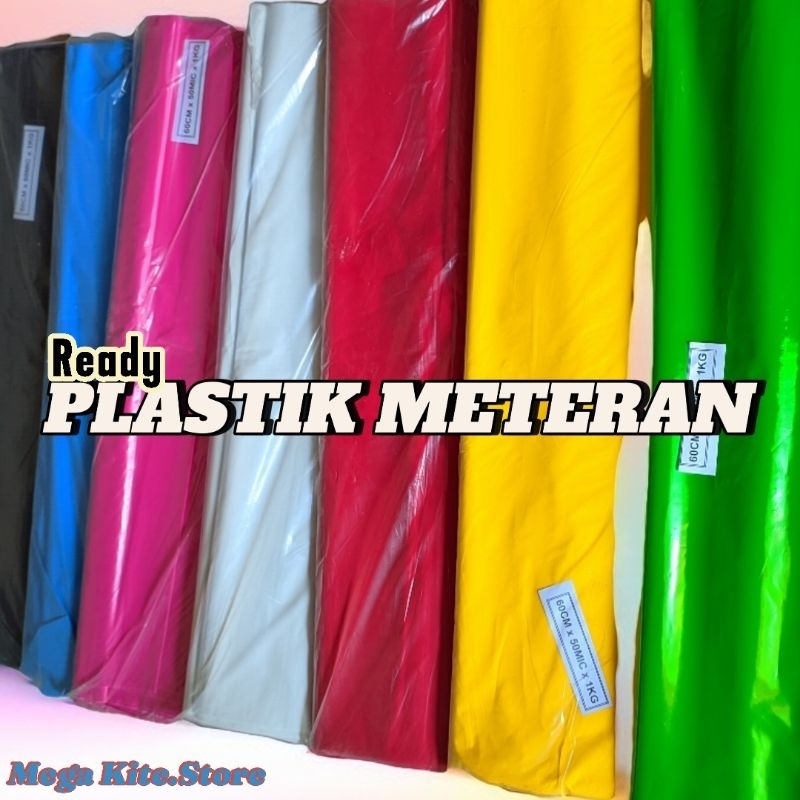 Plastik layangan meteran warna pekat