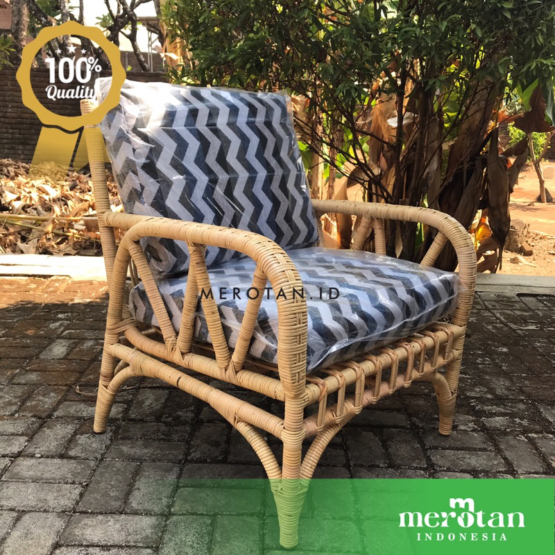 Kursi Tamu Rotan Alam / Kursi Tamu Rotan Model Vintage / Kursi Rotan